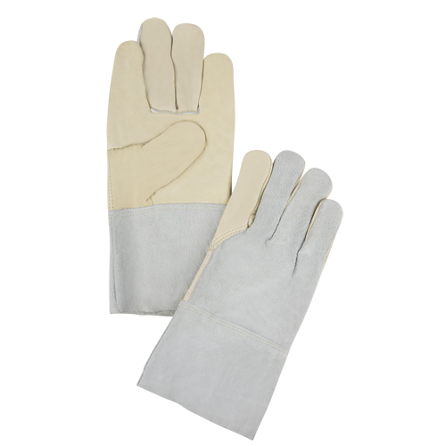 Standard-Duty Work Gloves, X-Large, Grain Cowhide Palm Oxymax Inc