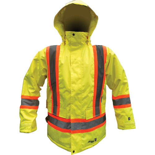 Parka de s&eacute;curit&eacute;, Jaune lime haute visibilit&eacute;, Petit Oxymax Inc