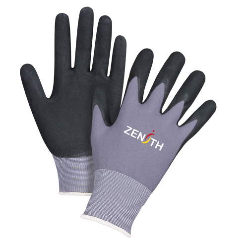 Gants ZX-1 de premi&egrave;re qualit&eacute; compatibles avec les &eacute;crans tactiles, 8/Moyen, R&ecirc;vetement Nitrile/Mousse de nitrile, Calibre 15, Enveloppe en Nylon Oxymax Inc