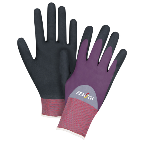 ZX-2 Premium Coated Gloves, 8/Medium, Nitrile/Foam Nitrile Coating, 18 Gauge, Nylon Shell Oxymax Inc