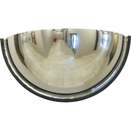Miroir en d&ocirc;me 180°, Demi-d&ocirc;me, Dessus ferm&eacute;, Diam&egrave;tre 18" Oxymax Inc