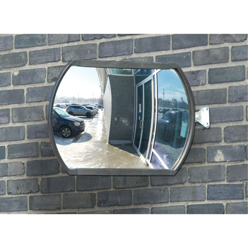 Miroir convexe rectangulaire/rond avec bras t&eacute;lescopique, 12" h x 18" la, Int&eacute;rieur/Ext&eacute;rieur Oxymax Inc