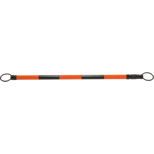 Retractable Cone Bar, 7' 5" Extended Length, Black/Orange Oxymax Inc