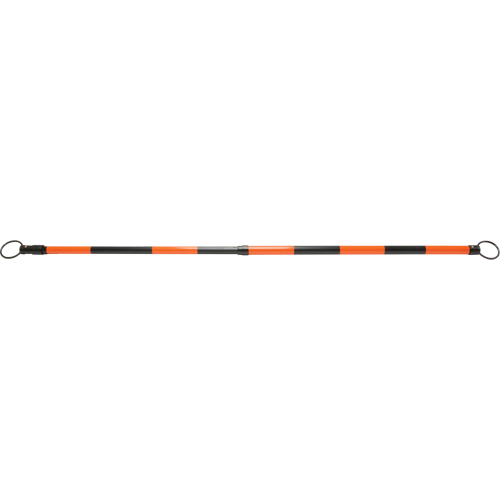 Retractable Cone Bar, 7' 5" Extended Length, Black/Orange Oxymax Inc