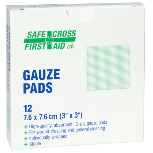 Gauze , Pad, 3" L x 3" W, Sterile, Medical Device Class 1 Oxymax Inc