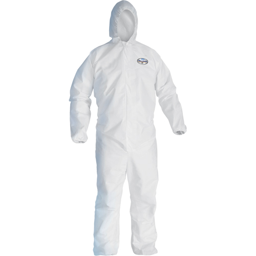 Combinaison Kleenguard A45 contre les liquides, les particules de pr&eacute;paration des surfaces et la peinture, Petit, Blanc, Micropore Oxymax Inc