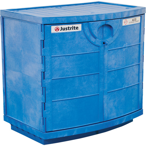 Polyethylene Corrosive/Acid Cabinet, 24 gal., 36" x 35" x 25" Oxymax Inc
