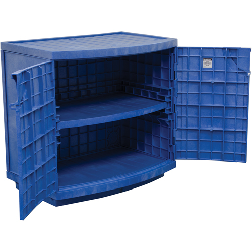 Polyethylene Corrosive/Acid Cabinet, 24 gal., 36" x 35" x 25" Oxymax Inc