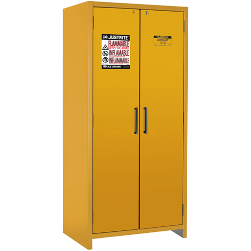Armoire d'entreposage 90 minutes s&eacute;curitaire et conforme &agrave; la norme EN, 30 gal., 2 Porte(s), 35,16" La x 76,89" h x 24,21" p Oxymax Inc