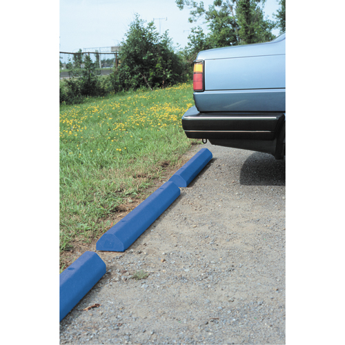 Butoirs pour voitures, Plastique, 6' l, Bleu Oxymax Inc