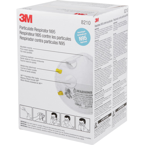 8210 Particulate Respirators, N95, NIOSH Certified Oxymax Inc
