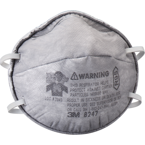 Respirateurs contre les particules 8247, R95, Certifi&eacute; NIOSH Oxymax Inc