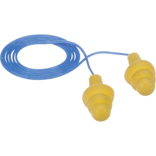 Bouchons d'oreilles pr&eacute;moul&eacute;s E-A-R Ultrafit, Avec cordon, Vrac - Sac en poly, 25 dB NRR, Taille unique Oxymax Inc
