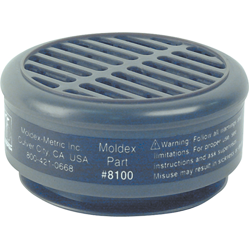 Cartouches de rechange de la s&eacute;rie 8000, Cartouche gaz/vapeur, Vapeur organique Oxymax Inc