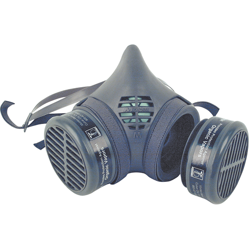 Respirateur &agrave; demi-masque assembl&eacute; de la s&eacute;rie 8000, &eacute;lastom&egrave;re/Thermoplastique, Moyen Oxymax Inc