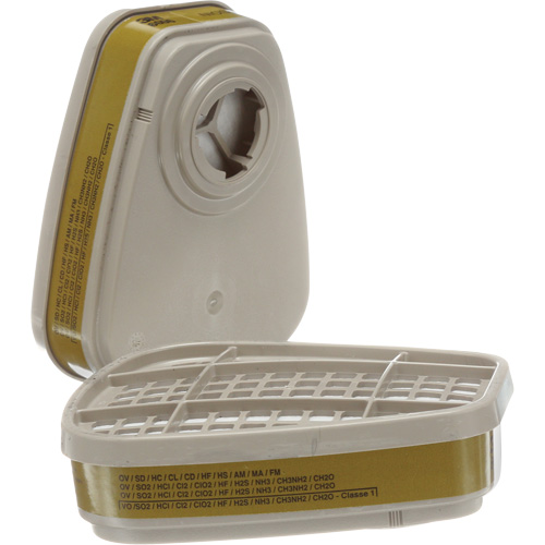 Cartouches pour respirateur s&eacute;rie 6000, Cartouche gaz/vapeur, Gaz multiples/Vapeurs Oxymax Inc