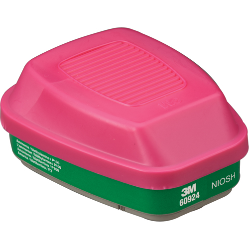 Cartouches pour respirateur s&eacute;rie 6000, Cartouche gaz/vapeur, Ammoniac/M&eacute;thylamine Oxymax Inc