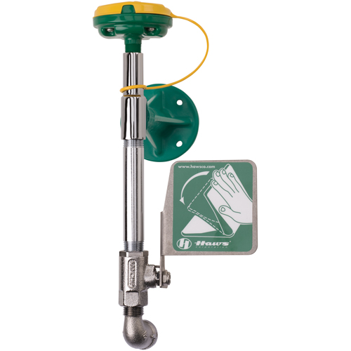 Poste de douche oculaire/faciale Axion, Installation Montage mural Oxymax Inc