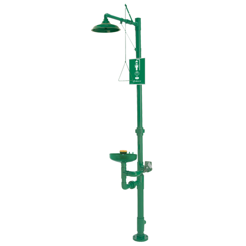 Combinaisons de douche oculaire/faciale & douche d'urgence, Socle Oxymax Inc