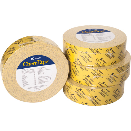 ChemTape&reg; Chemical-Resistant Tape, 50.8 mm (2") x 50 m (164'), Yellow Oxymax Inc