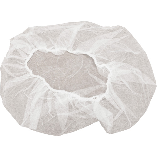Bonnets bouffants non tiss&eacute;s, Polypropyl&egrave;ne, 24", Blanc Oxymax Inc