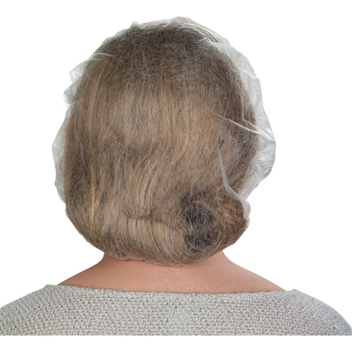 Bonnets bouffants non tiss&eacute;s, Polypropyl&egrave;ne, 21"/Grand, Blanc Oxymax Inc