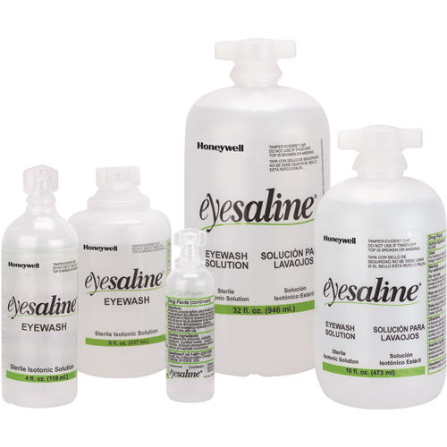 Saline Eyewash Bottles, Full Bottle, 8 oz. Oxymax Inc