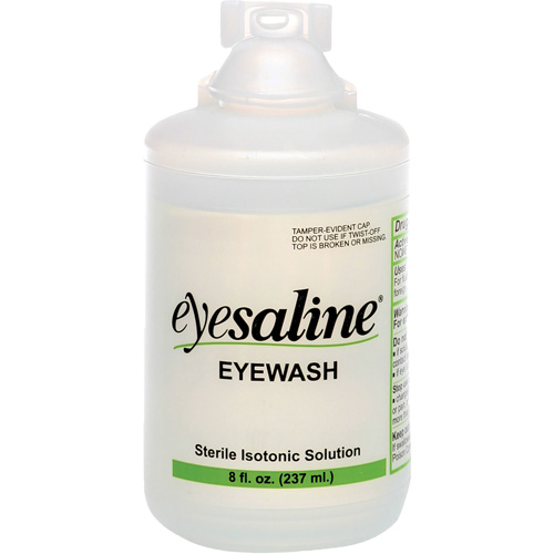 Saline Eyewash Bottles, Full Bottle, 8 oz. Oxymax Inc