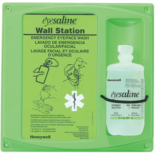 Saline Eyewash Wall Station, Single Oxymax Inc