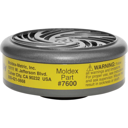 7000/9000 Series Respirator Filters, Gas/Vapour Cartridge, Multi Gas/Organic Vapour Oxymax Inc