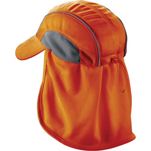 Chill-Its&reg; 6650 Cooling Hats with Neck Shades, Hi-Vis Orange Oxymax Inc