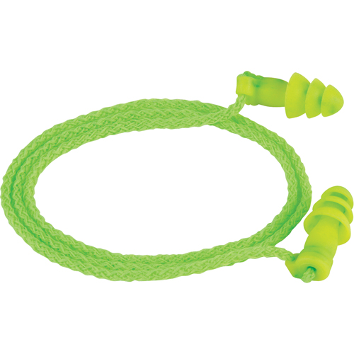 Bouchons d'oreilles r&eacute;utilisables JETZ, Vrac - Boîte, Avec cordon Oxymax Inc