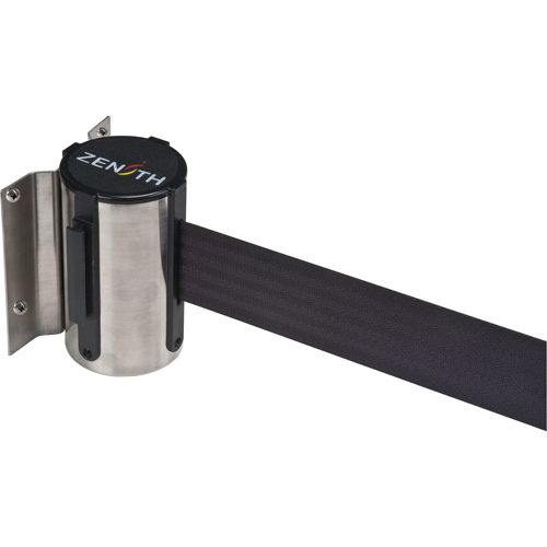 Barri&egrave;re &agrave; fixation murale, Acier, Fixation par vis, 7', Ruban Noir Oxymax Inc