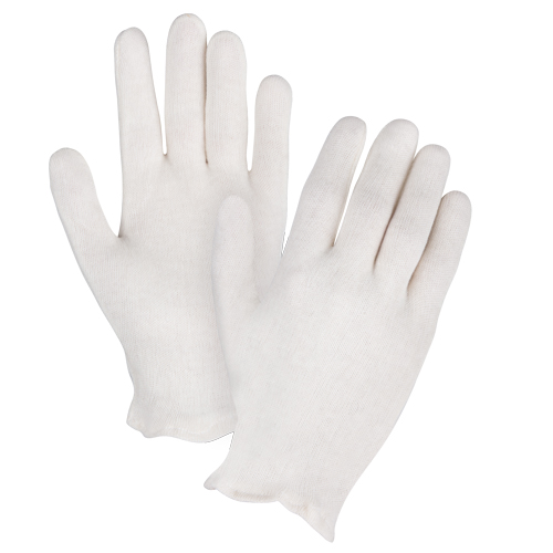 Gants d'inspection de poids moyen, Poly/coton, Poignet &agrave; ourlet, Dames Oxymax Inc