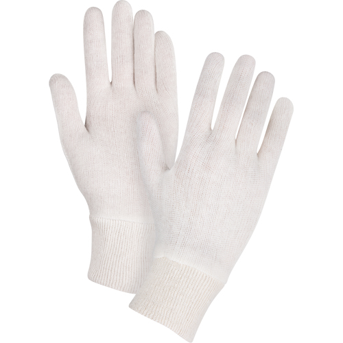 Gants d'inspection de poids moyen, Poly/coton, Poignet Poignet en tricot, Hommes Oxymax Inc