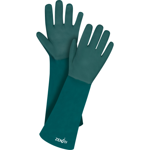 Gants verts &agrave; double enduit, 18" lo, PVC, Doublure en Jersey de coton, 70 mils Oxymax Inc