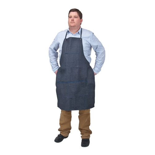 Apron, Cotton, 38" L x 28" W, Blue Oxymax Inc