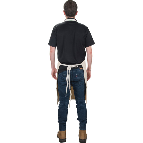 Apron, Cotton, 36" L x 29" W, Natural Oxymax Inc