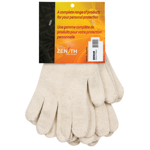 Gants en tricot de poids lourd, Poly/coton, Calibre 7, Moyen Oxymax Inc