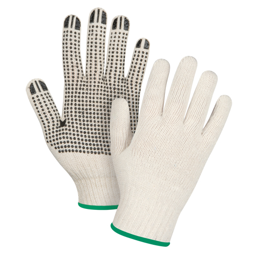 Gants tricot&eacute;s de poids lourd, Poly/coton, Un c&ocirc;t&eacute;, Calibre 7, Moyen Oxymax Inc
