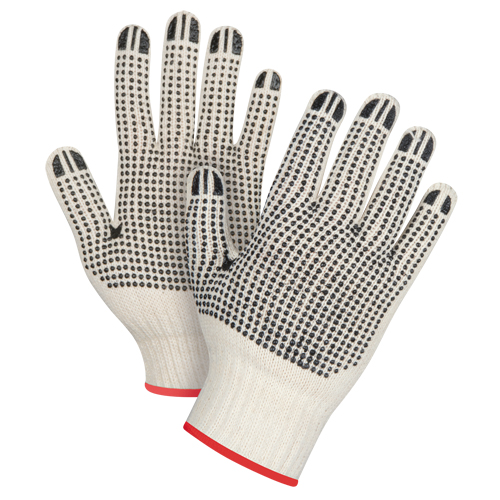 Gants tricot&eacute;s de poids lourd &agrave; deux c&ocirc;t&eacute;s avec pois, Poly/coton, Deux c&ocirc;t&eacute;s, Calibre 7, Petit Oxymax Inc