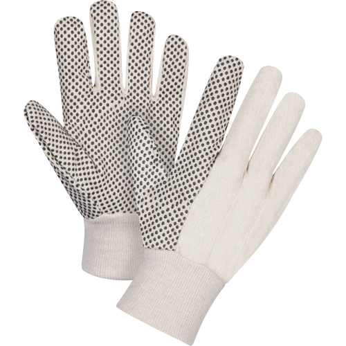 Cotton Canvas Dotted Palm Gloves, 8 oz., Large Oxymax Inc