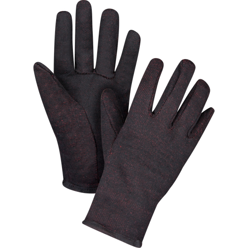 Jersey Gloves, Large, Brown, Red Fleece, Slip-On Oxymax Inc