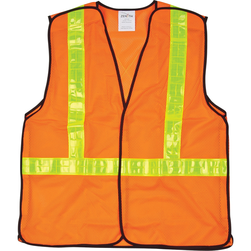 Veste de s&eacute;curit&eacute; pour la circulation d&eacute;tachable en cinq points, Orange haute visibilit&eacute;, T-Grand, Polyester Oxymax Inc