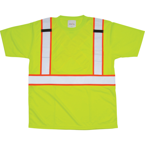 T-shirt conforme &agrave; la CSA, Polyester, T-Grand, Jaune lime haute visibilit&eacute; Oxymax Inc