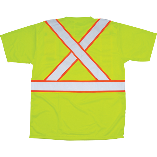 T-shirt conforme &agrave; la CSA, Polyester, T-Grand, Jaune lime haute visibilit&eacute; Oxymax Inc