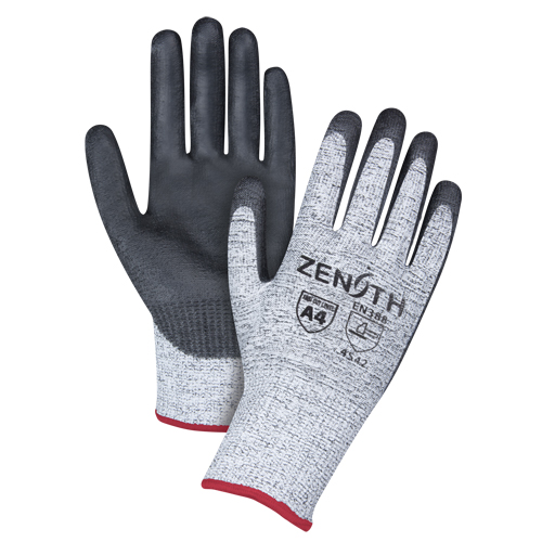 Seamless Stretch Cut-Resistant Gloves, Size Small/7, 13 Gauge, Polyurethane Coated, HPPE Shell, ANSI/ISEA 105 Level 4/EN 388 Level 5 Oxymax Inc