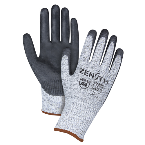 Gants &eacute;lastiques sans coutures r&eacute;sistants &agrave; la coupe, Taille 9, Calibre 13, Rev&ecirc;tement Polyur&eacute;thane, Enveloppe en PEHP, ANSI/ISEA 105 niveau 4/EN 388 niveau 5 Oxymax Inc