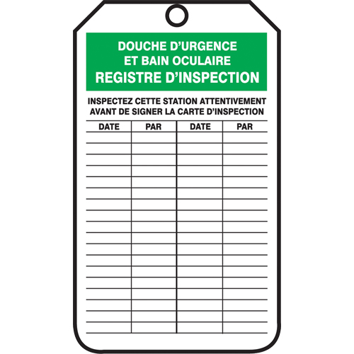 Inspection Tags, Cardstock, 3-1/8" W x 5-7/8" H, French Oxymax Inc