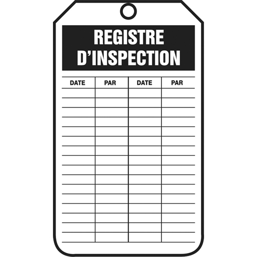 Inspection Tags, Cardstock, 3-1/8" W x 5-7/8" H, French Oxymax Inc